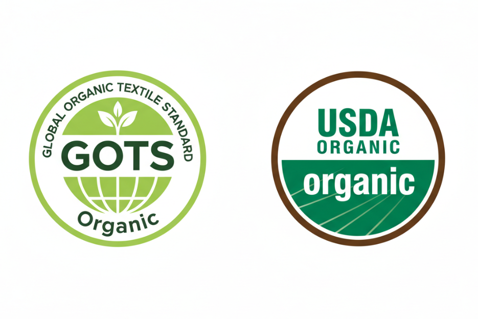 GOTS and USDA Certification Logos